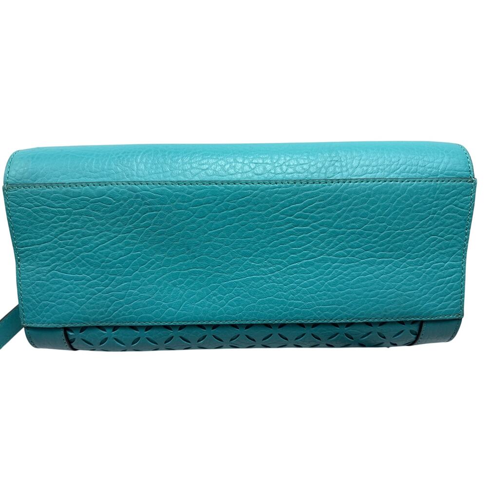 Kate Spade Perri Lane Laser Cut Crossbody Bag, Purse , Teal - Picture 3 of 14